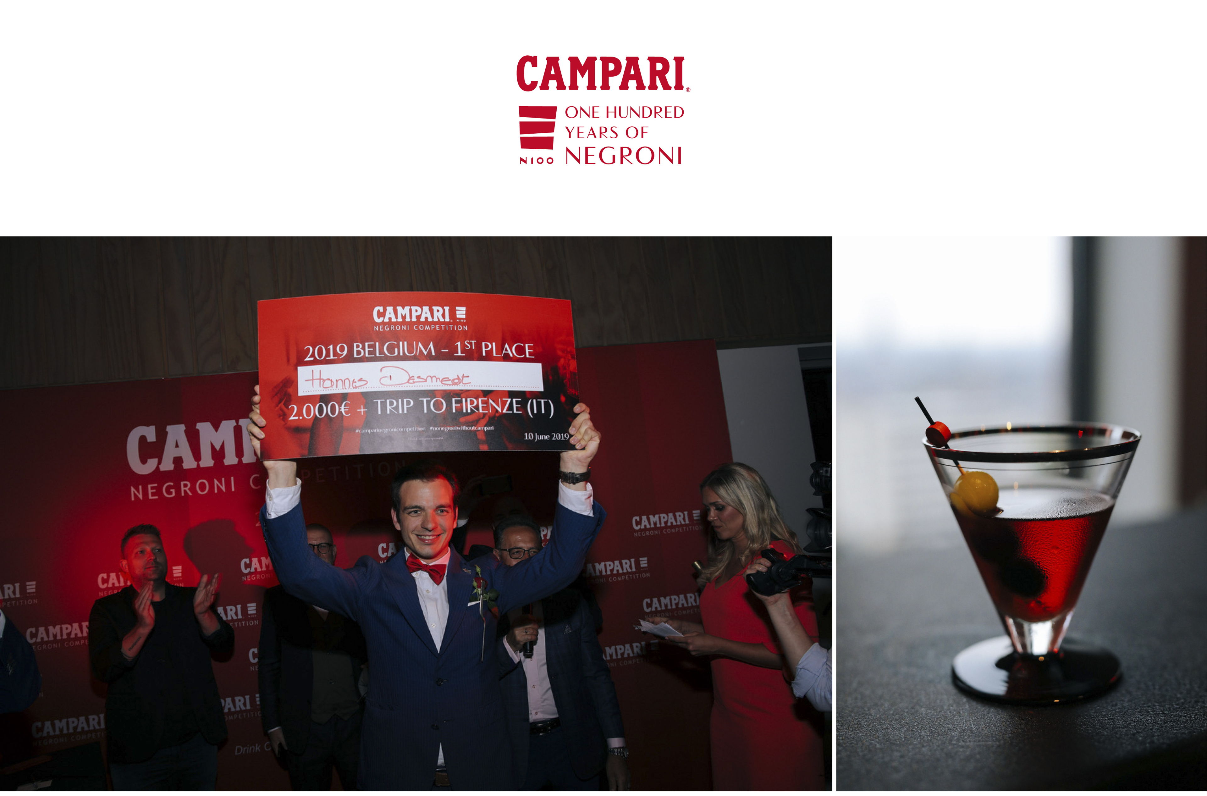 Hannes Desmedt remporte l’édition du Campari Negroni Competition avec son ‘VITIS POTRÒN’ originale