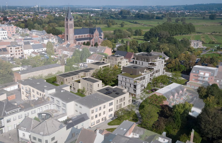 Overzichtsbeeld van het residentiële project. Foto RAAK Invest
