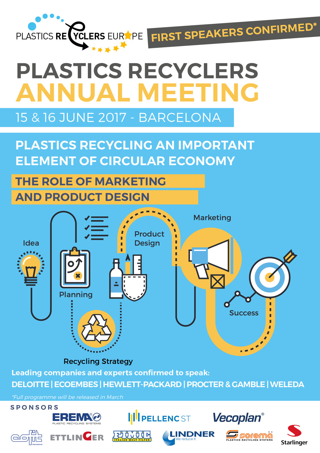 Leading companies and experts to speak at Plastics Recyclers Annual Meeting 2017