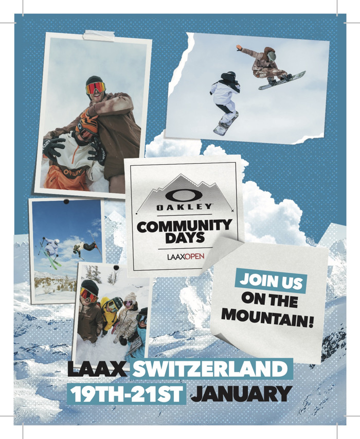 SEND IT WITH OAKLEY COMMUNITY DAYS AT LAAX