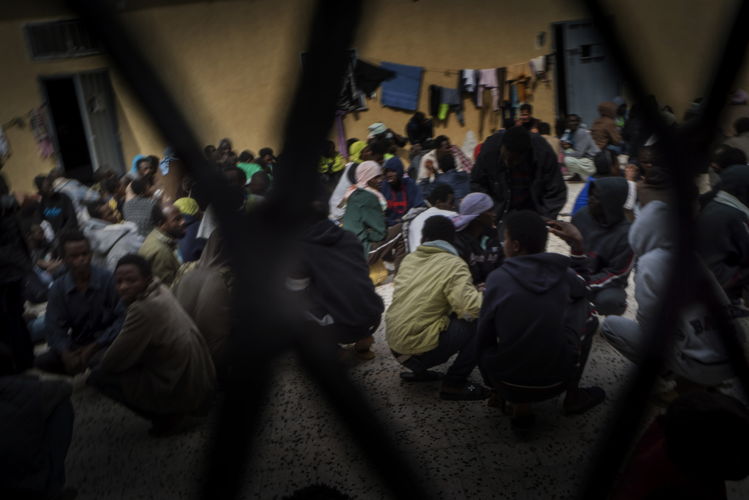 Mensen in detentie in Tripoli, Libië