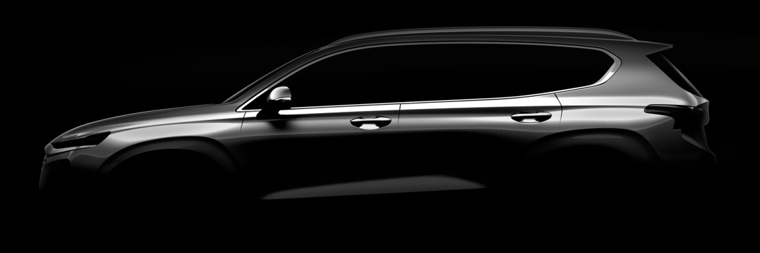 Hyundai Motor releases first teaser image of the fourth generation Santa Fe