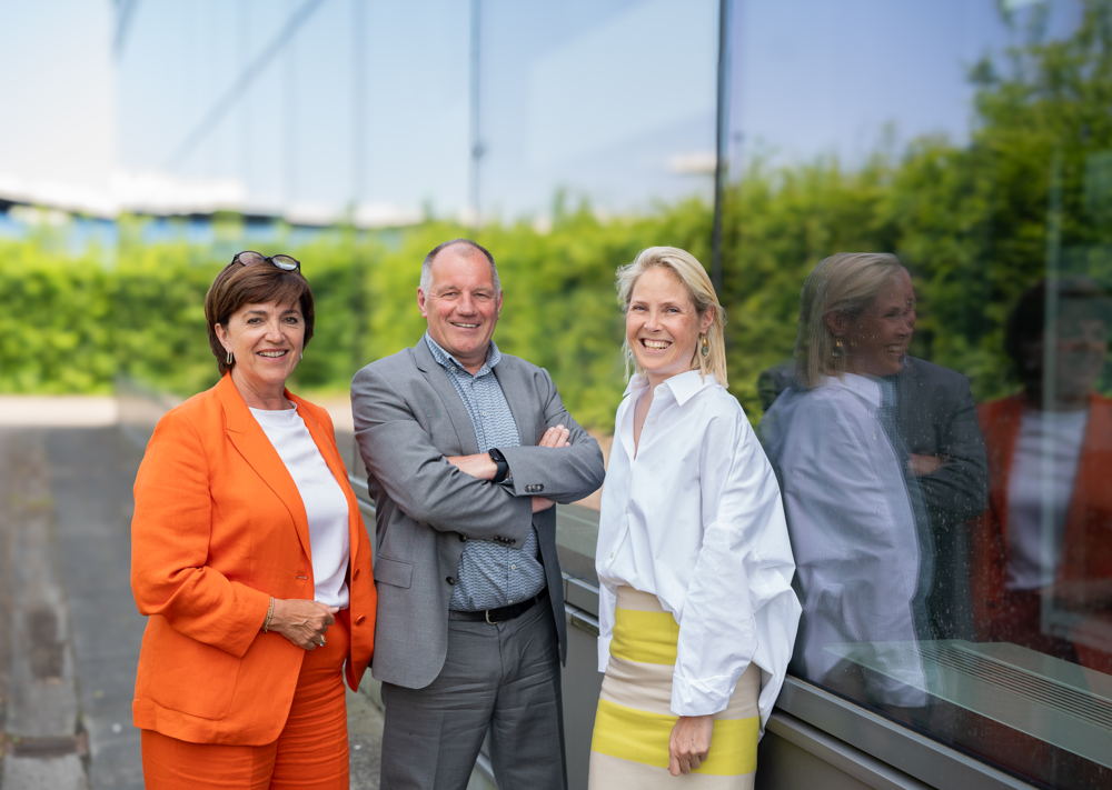 Vlnr: Liesbeth Debruyn, Eddy Lambaerts en Marijke Wouters