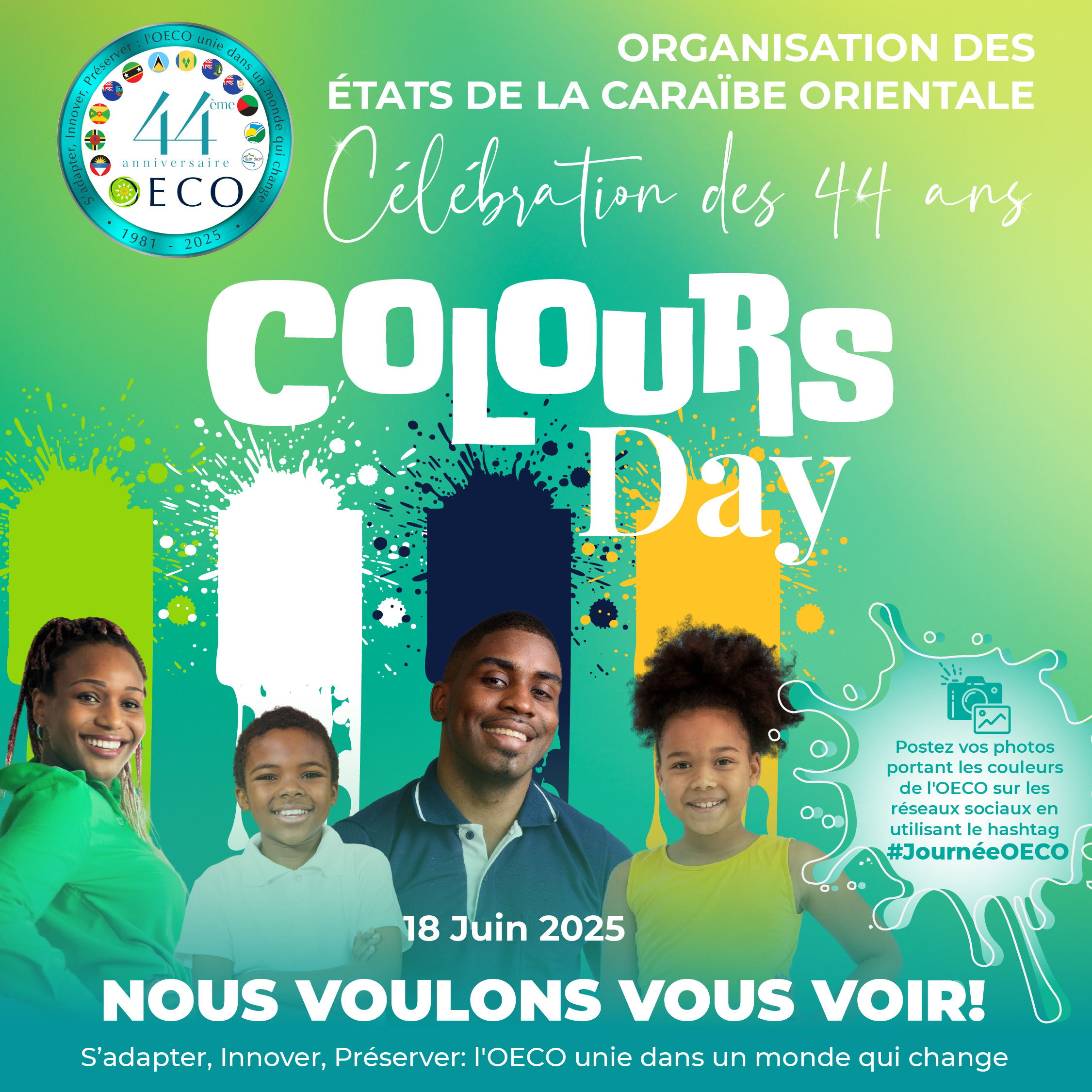L'OECO annonce la Journée des Couleurs pour célébrer son 44e anniversaire