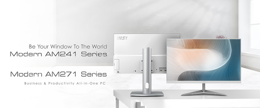 MSI stellt zwei neue Reihen von All-in-One-PCs vor: Modern AM241 und AM271