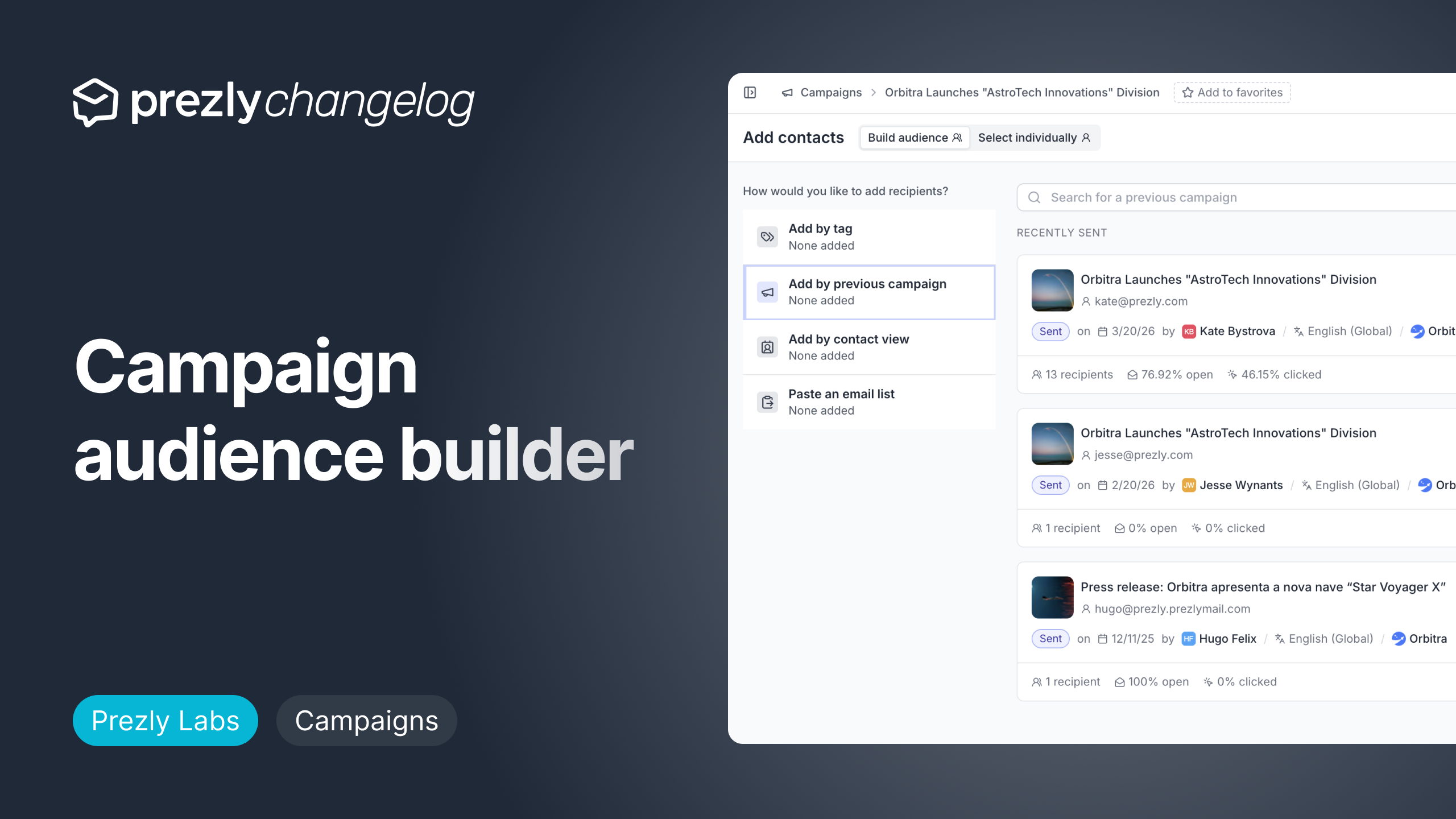 Build more focused campaign audiences
