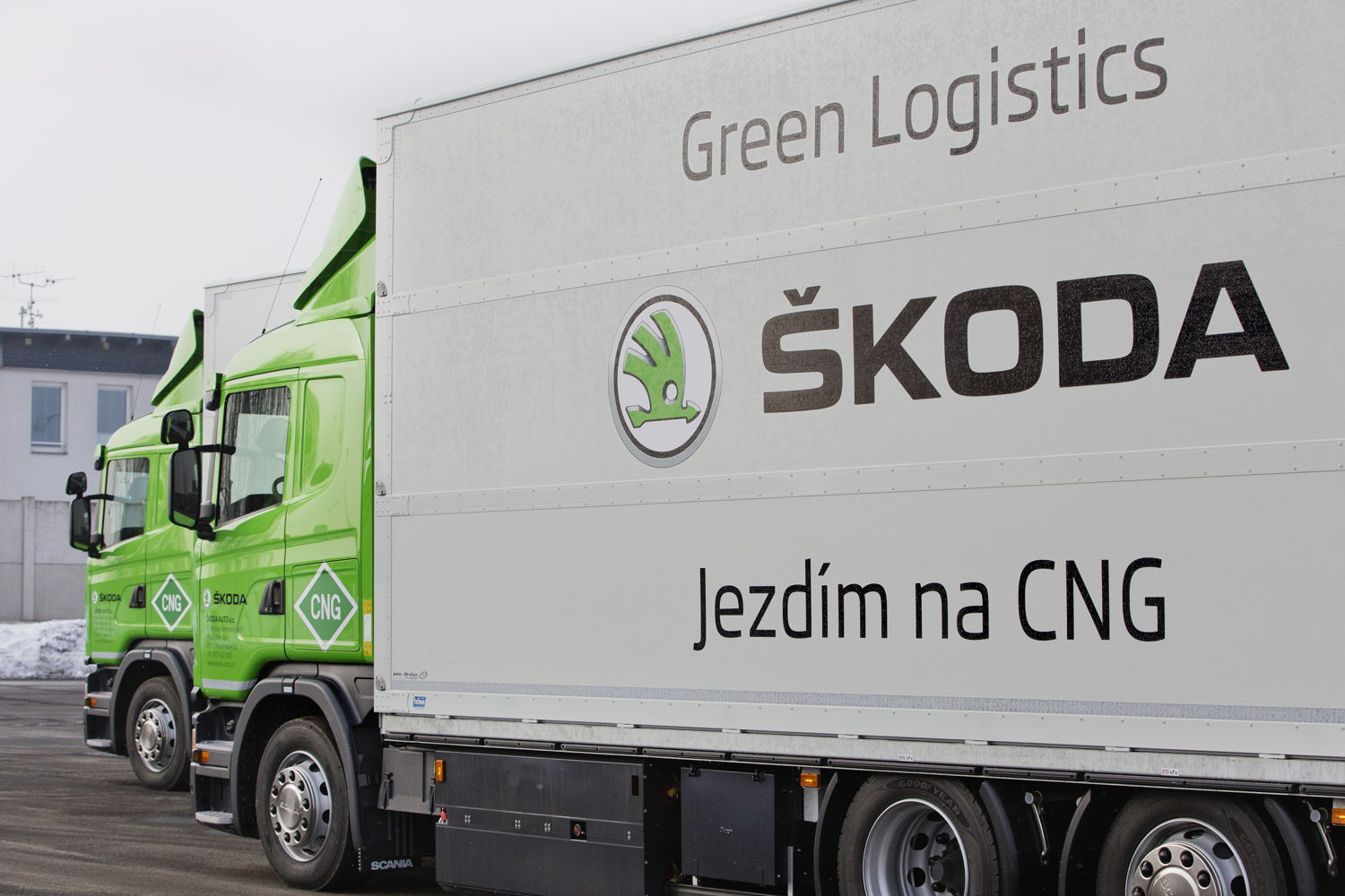 Following a two-month trial period, two lorries with CNG drive are now being used in daily operations at the ŠKODA headquarters in Mladá Boleslav.
