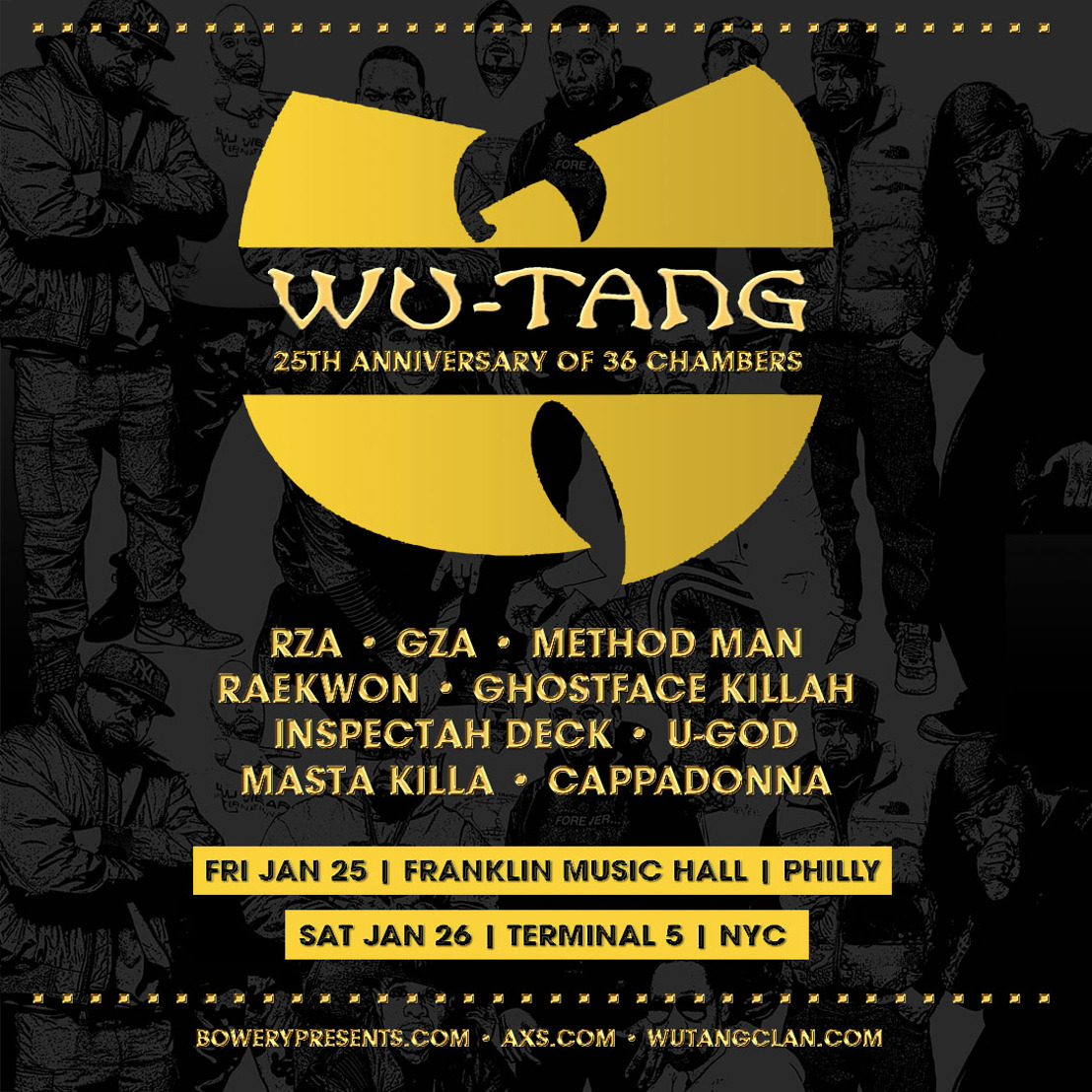 Wu-Tang Clan Announce 2 Shows in Philadelphia & New York City in January 2019