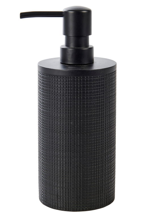 SAMOURAI Soap dispenser black_H.18.5 cmxØ 7cm_€7,95