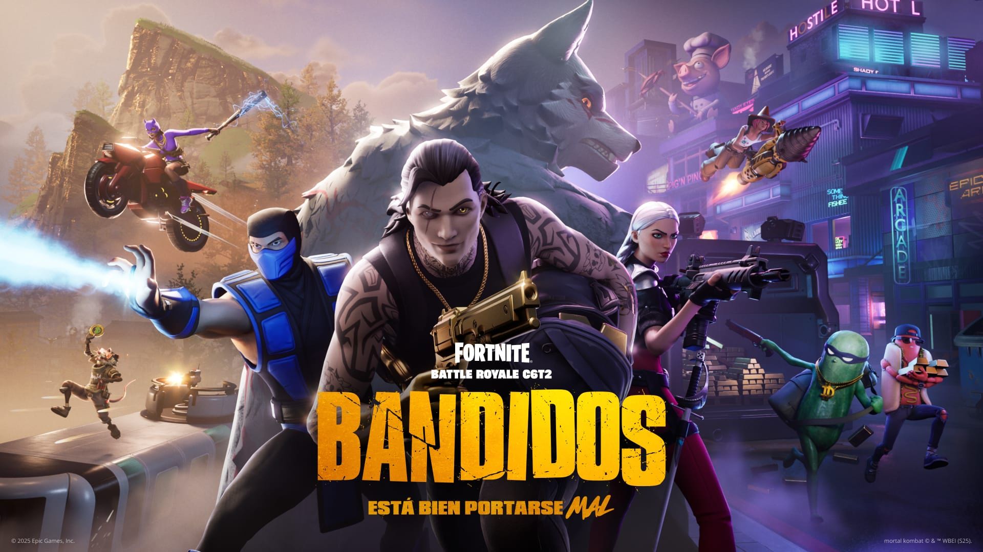 El caos reina en Fortnite Battle Royale Capítulo 6 Temporada 2: BANDIDOS