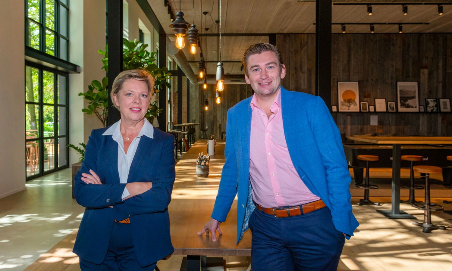Marleen Verstraete en Thomas Van Poucke (respectievelijk HR-verantwoordelijke en CEO)
