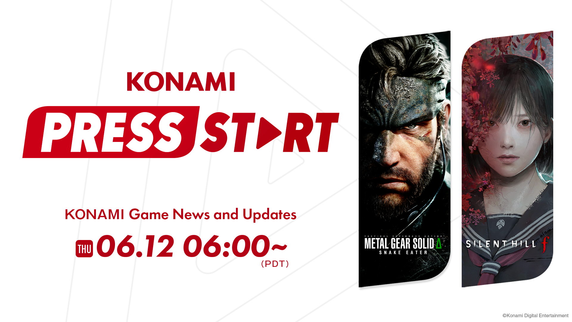 KONAMI PRESS START : un événement à suivre en direct le 12 juin
