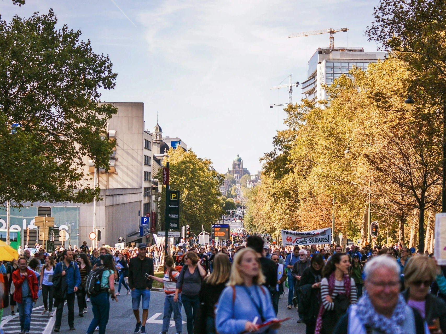 Luc Van Gorp et Elise Derroitte présents à la manifestation nationale du 13 février