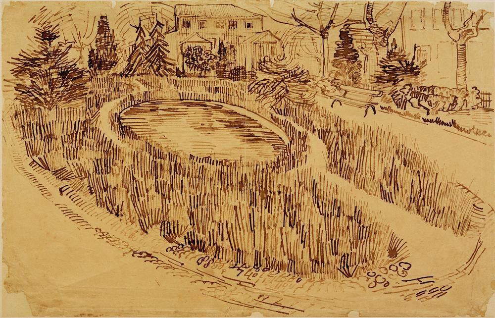 “Public garden and pond in front of the Yellow House” (artist’s residence in Arles, South France, May 1888–April 1889). AKG866845 ©akg-images