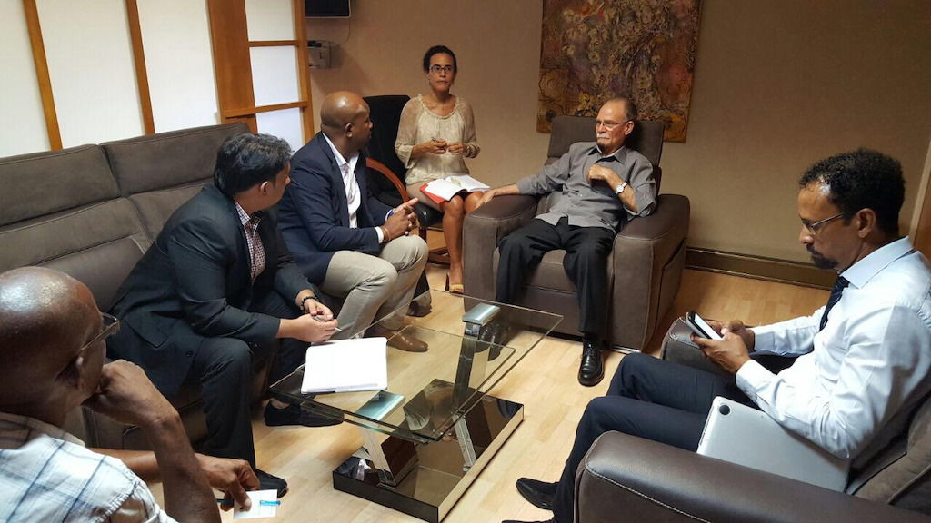 OECS Trade Mission meets with President Marie-Jeanne, President of the Territorial Authority of Martinique. 