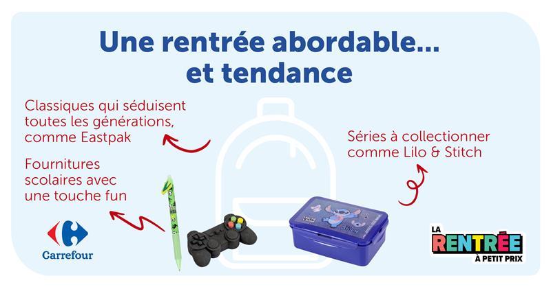Carrefour Belgique soutient les familles à la rentrée avec une action « 5x remboursé » et une offre scolaire tendance 