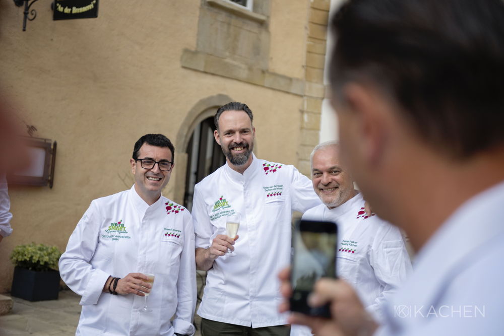 Chefs Ricard Camarena, Emile van der Staak and Xavier Pellicer