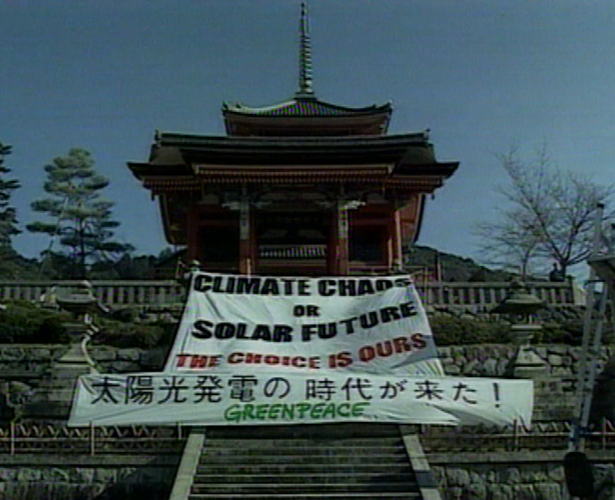 Kyoto actie Greenpeace