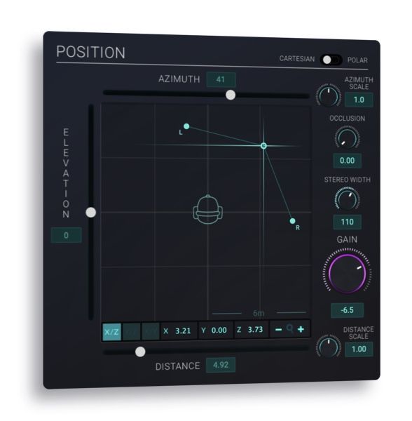 dearVR PRO 2’s re-worked XYZ position module, including the new stereo input feature