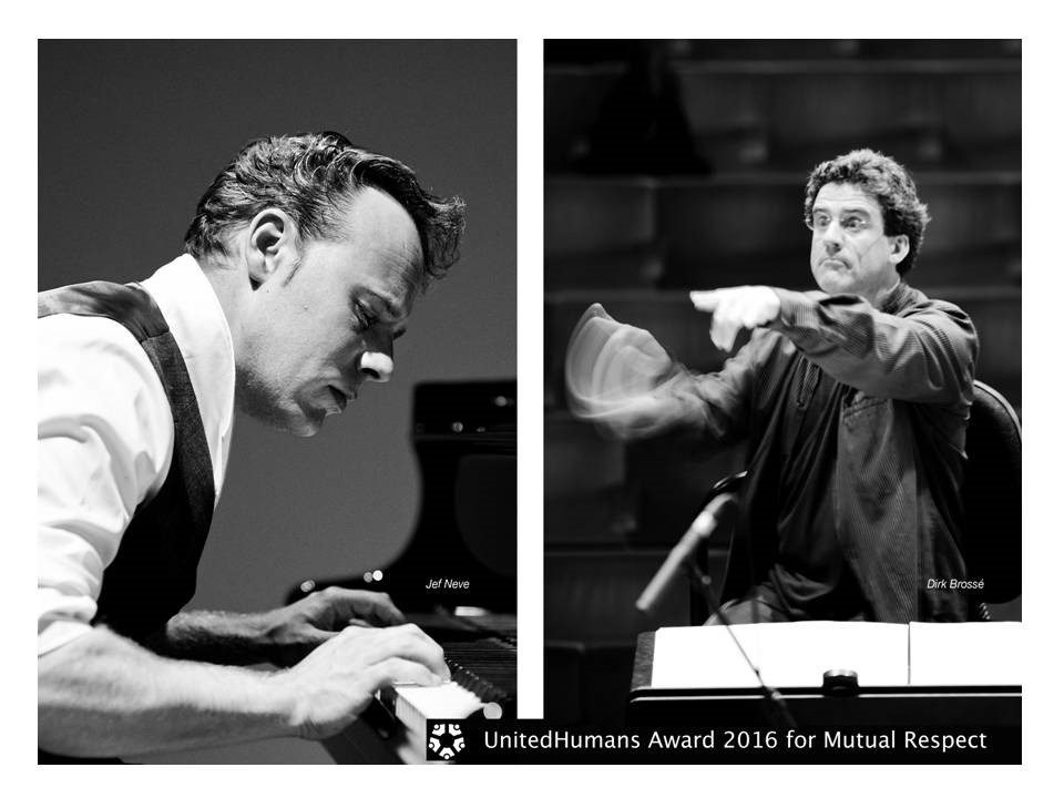 Save the date - Dirk Brossé en Jef Neve, laureaten van de UnitedHumans Award for Mutual Respect 2016