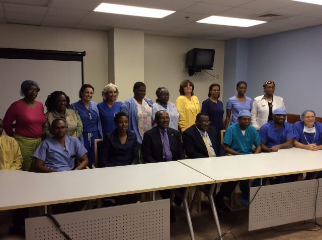 Doctors and medical staff from the Mount St John’s Medical Centre