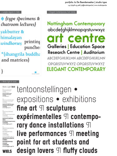 portfolio Jo De Baerdemaeker - studio type 1