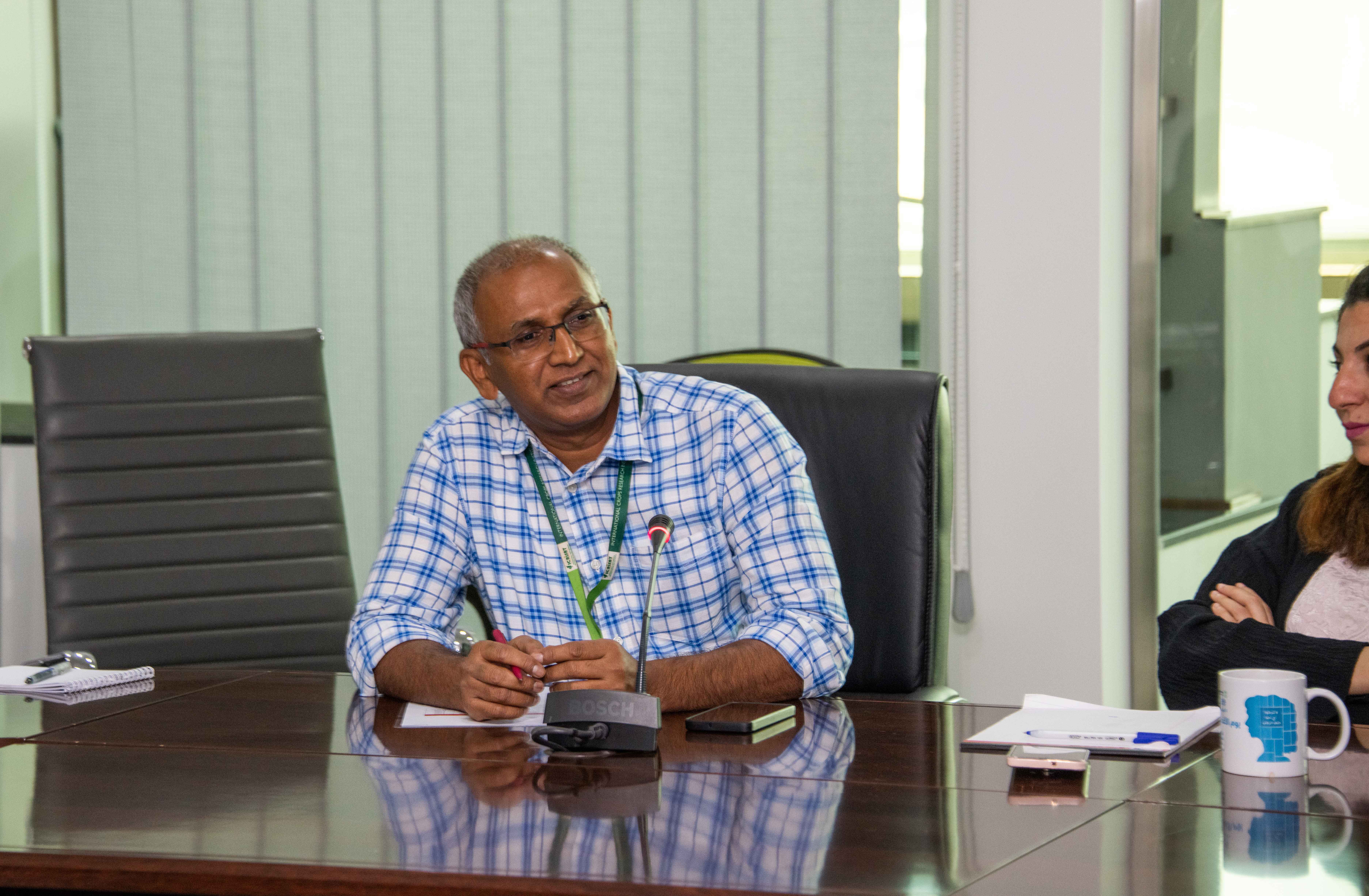 Dr Ashok Kumar, ICRISAT, Coordinator of the Project, ‘Development of Rainfed Cereal Production in Saudi Arabia’