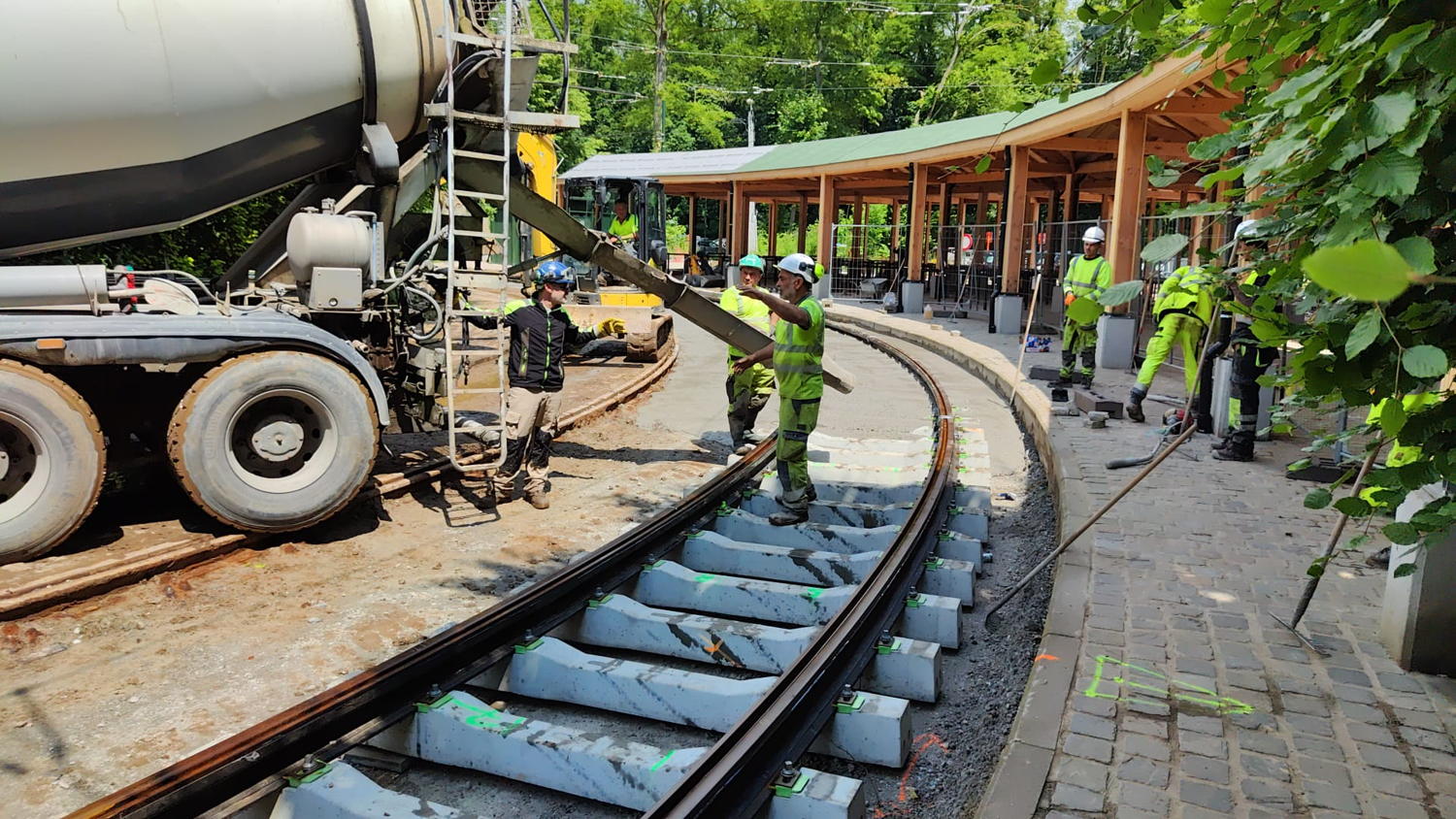 Travaux de rénovation au terminus Tervuren Station