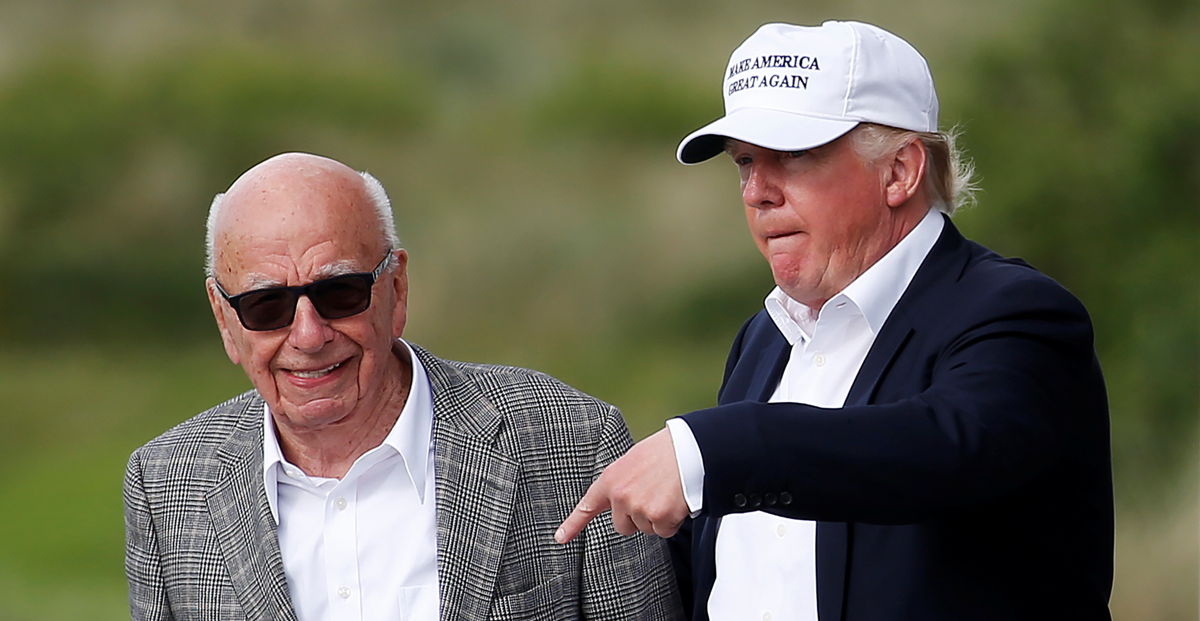 Rupert Murdoch en Donald Trump in 2016 - (c) Reuters
