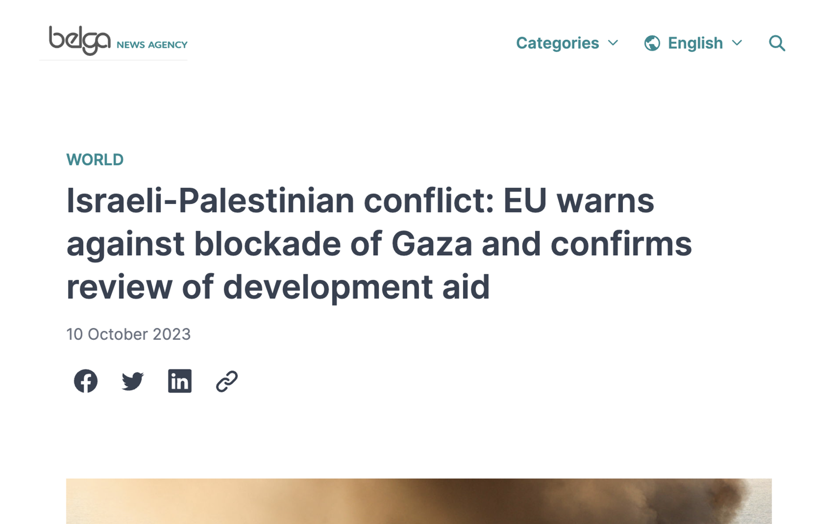 Israeli-Palestinian conflict: EU warns against blockade of Gaza