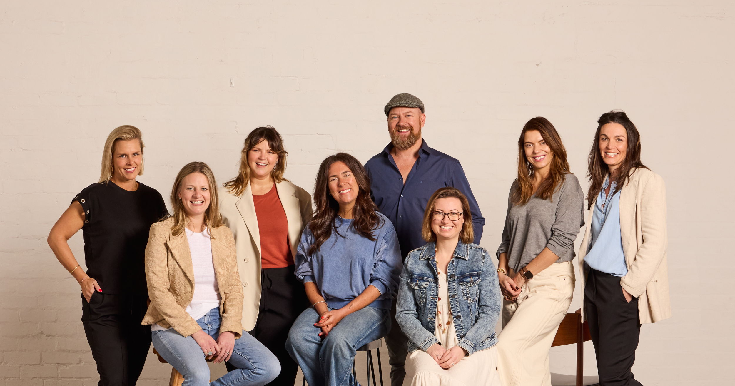 FMN Ball Committee 2024. ​
L to R: Kate Ward, Lizzie Larcey, Edwina Hanneysee, Ebony Ogilvie, Matt O'Kane, Jeannette Schreuders, Peta Baldaccino, Penny Whitehead. ​
Absent: Alexandra Boston, Matthew Elder. ​
Credit: Sarah Anderson.