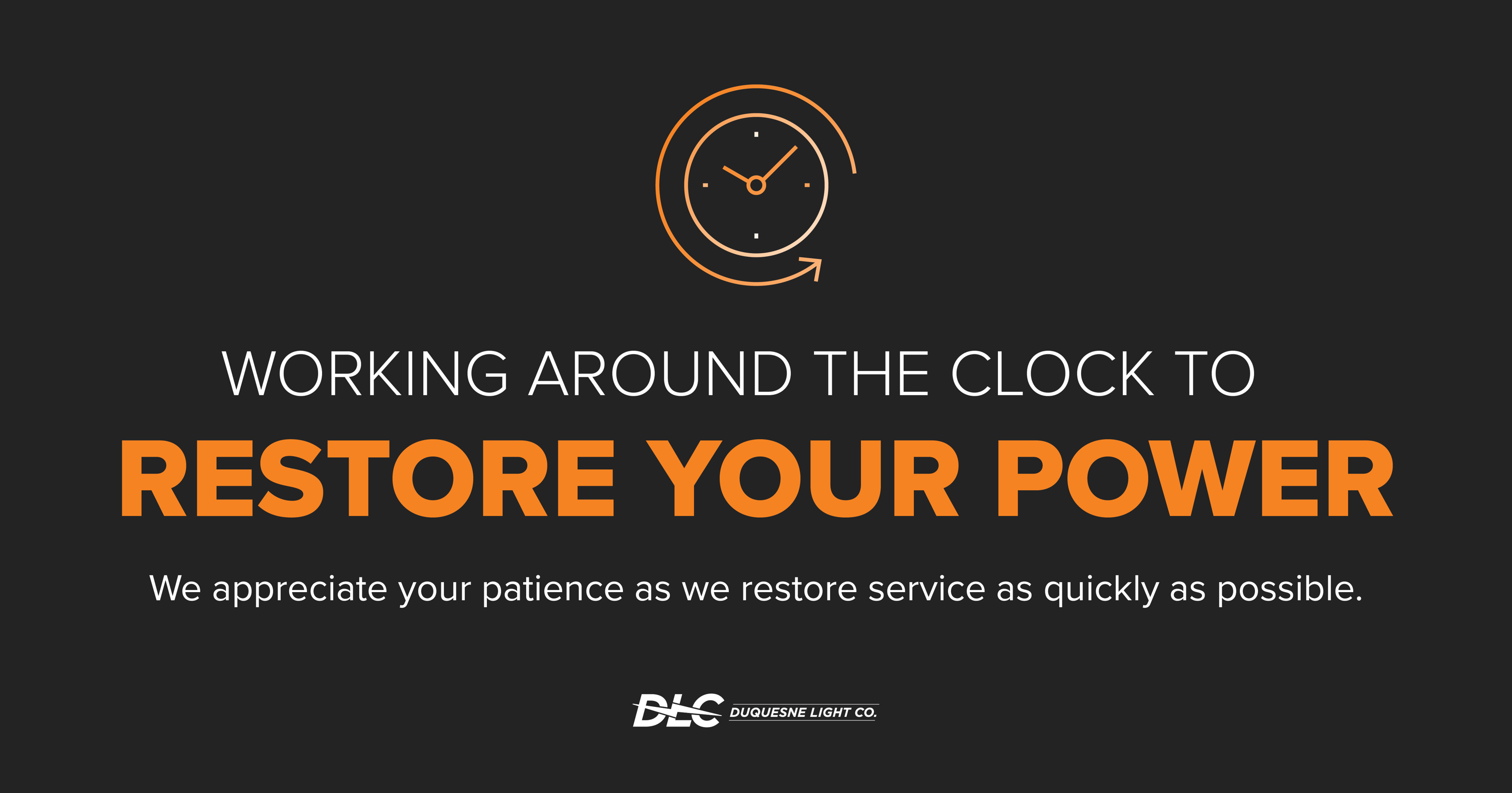 Duquesne Light Company Continues Restoration to Approximately 5,000 Customers in Allegheny and Beaver Counties