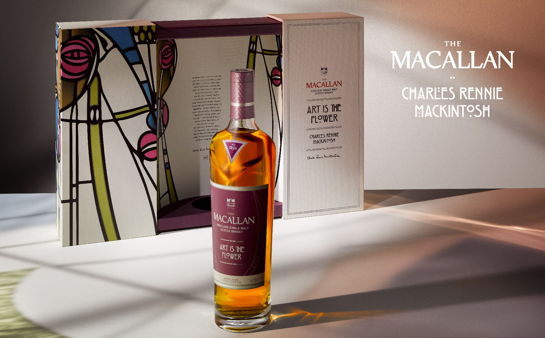 THE MACALLAN PRESENTA ART IS THE FLOWER, UNA EDICIÓN LIMITADA QUE CELEBRA LA BELLEZA NATURAL A TRAVÉS DEL LEGADO ARTÍSTICO DE CHARLES RENNIE MACKINTOSH