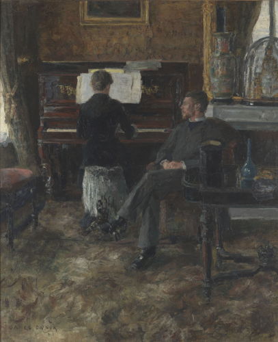 James Ensor, La Musique russe, 1881. Huile sur toile, 133 x 110 cm. MRBAB, inv. 4679 © J. Geleyns - Art Photography