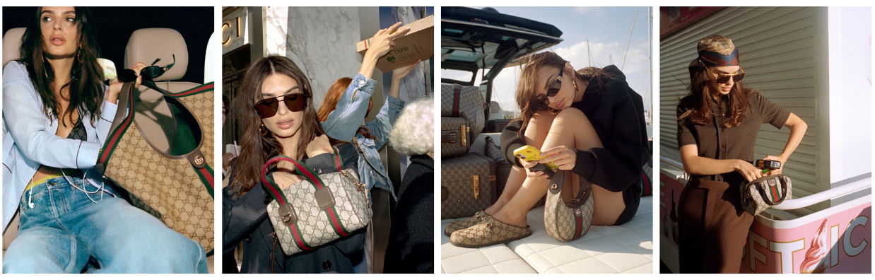 GUCCI CELEBRATING THE HOUSE’S MONOGRAM WITH EMILY RATAJKOWSKI: A GG OBSESSION
