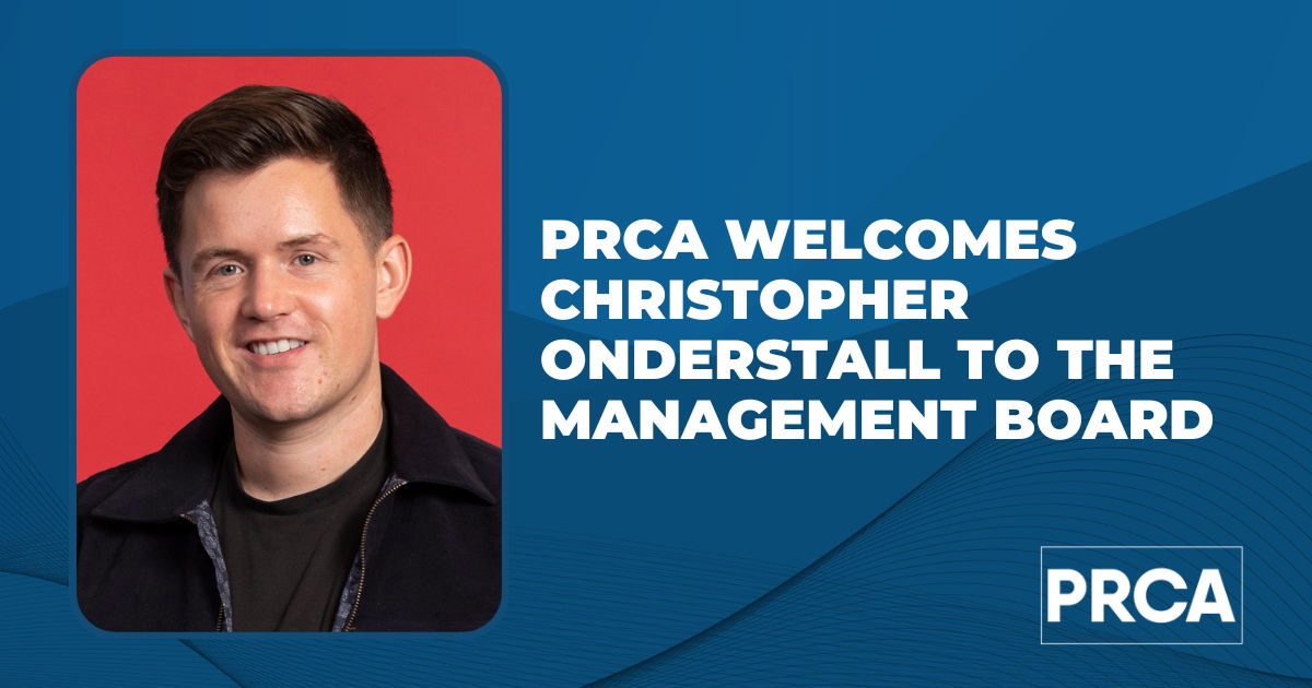 PRCA welcomes Christopher Onderstall to the Management Board