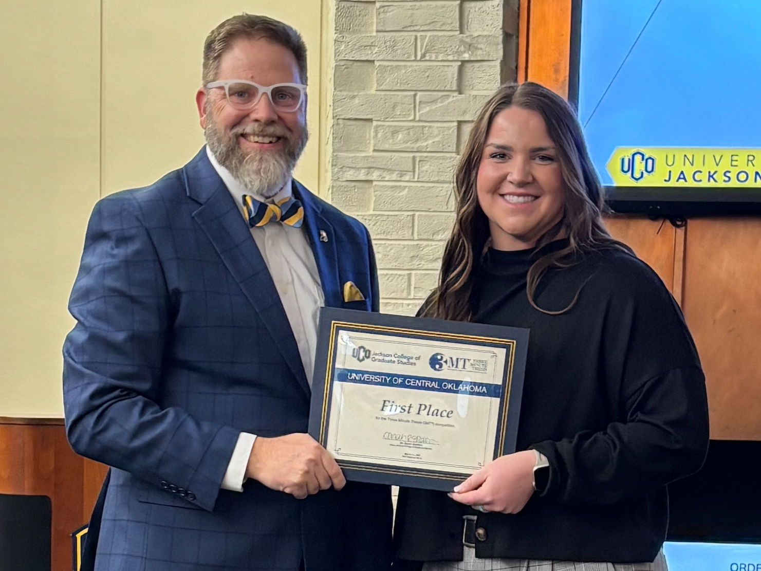 Robertson Wins UCO 2025 Three Minute Thesis Research Competition