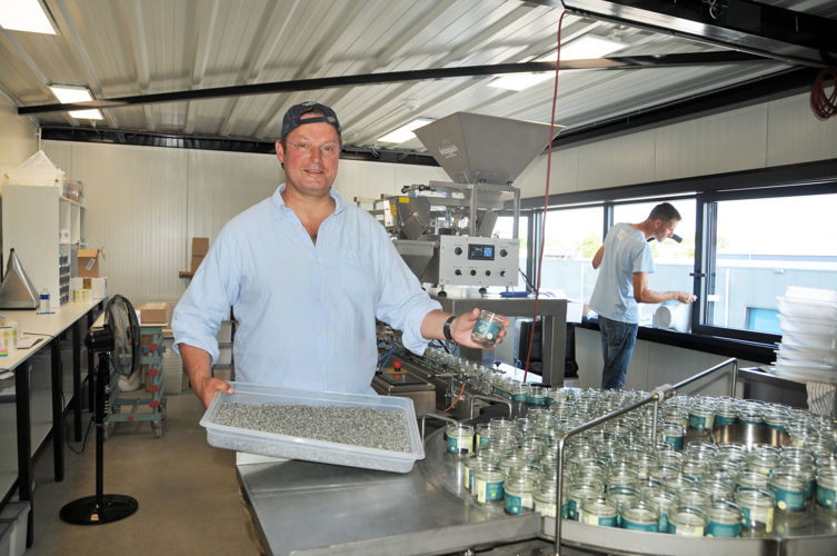 Christian Clerx in de nieuwe productieruimte