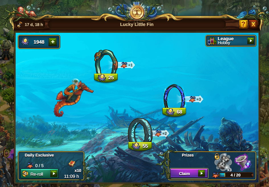 Elvenar Lucky Little Fin 2022 | Event Screen
