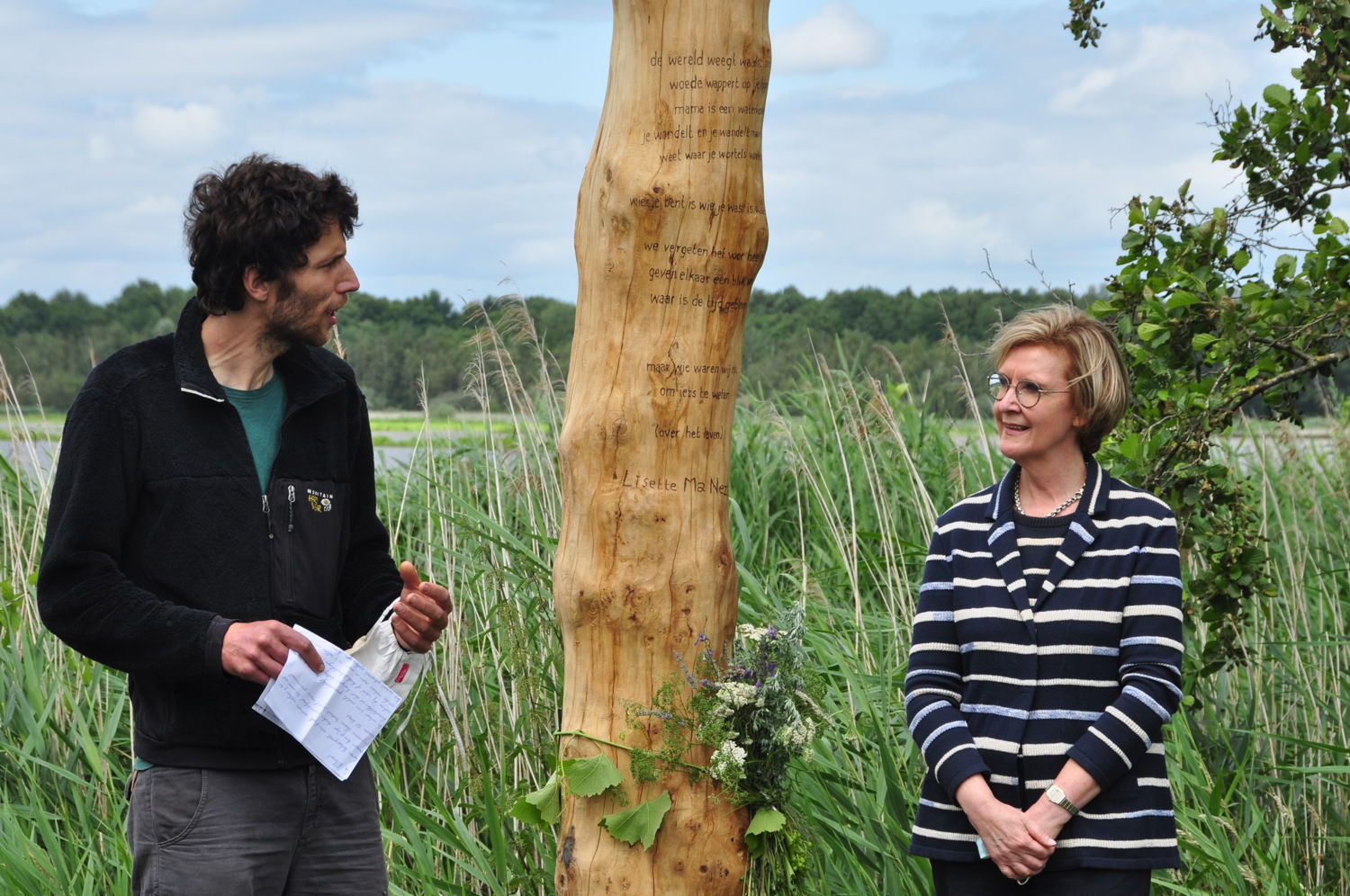 (c) Anke Berckmans - Willem Laermans, ondervoorzitter Natuurpunt en Ann Schevenels, gedeputeerde Vlaams-Brabant