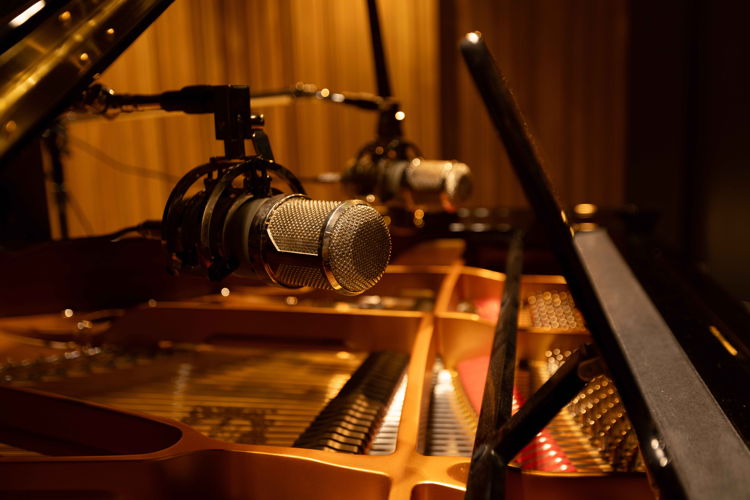 A Lauten stereo pair over one of ASU’s pianos