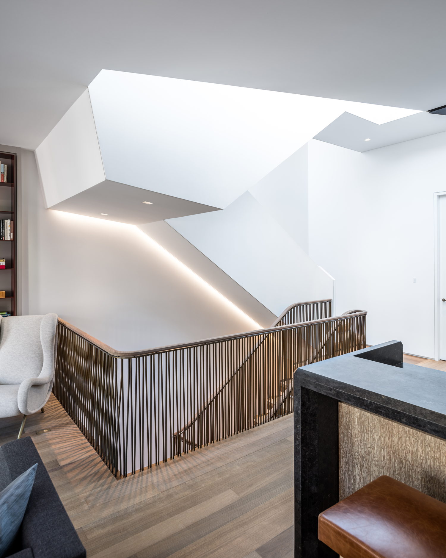 View of fifth floor. Photo by Alan Tansey.