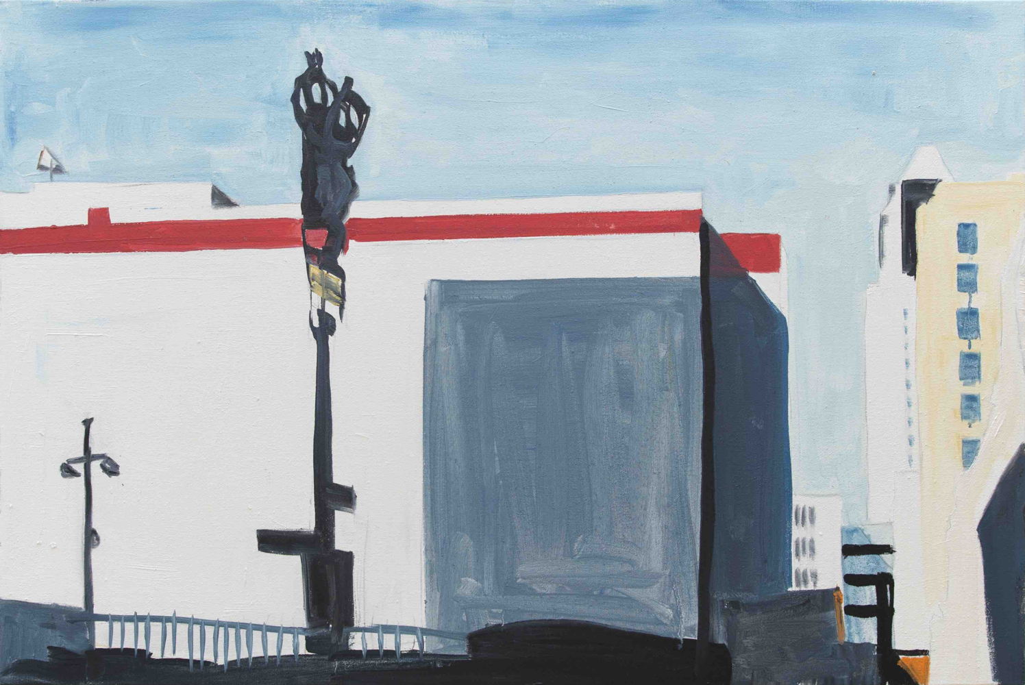 Koen van den Broek_Red Lines_oil on canvas_180 x 120 cm_2020