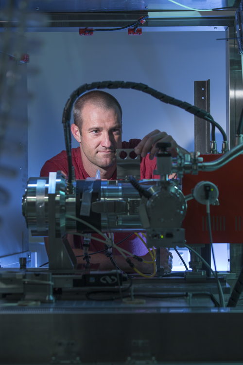 Dr Andrew Kingston in the lab. Image credit: ANU
