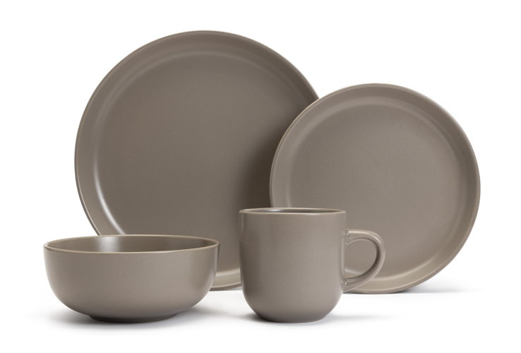 Habitat Matte 12pc dinner set mushroom, £25