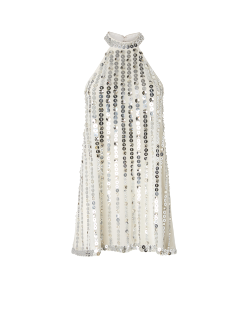 PINKO FW25 ANUNCIACION ABITO TULLE RICAMO CRISTALLI E PAILLETTES EUR