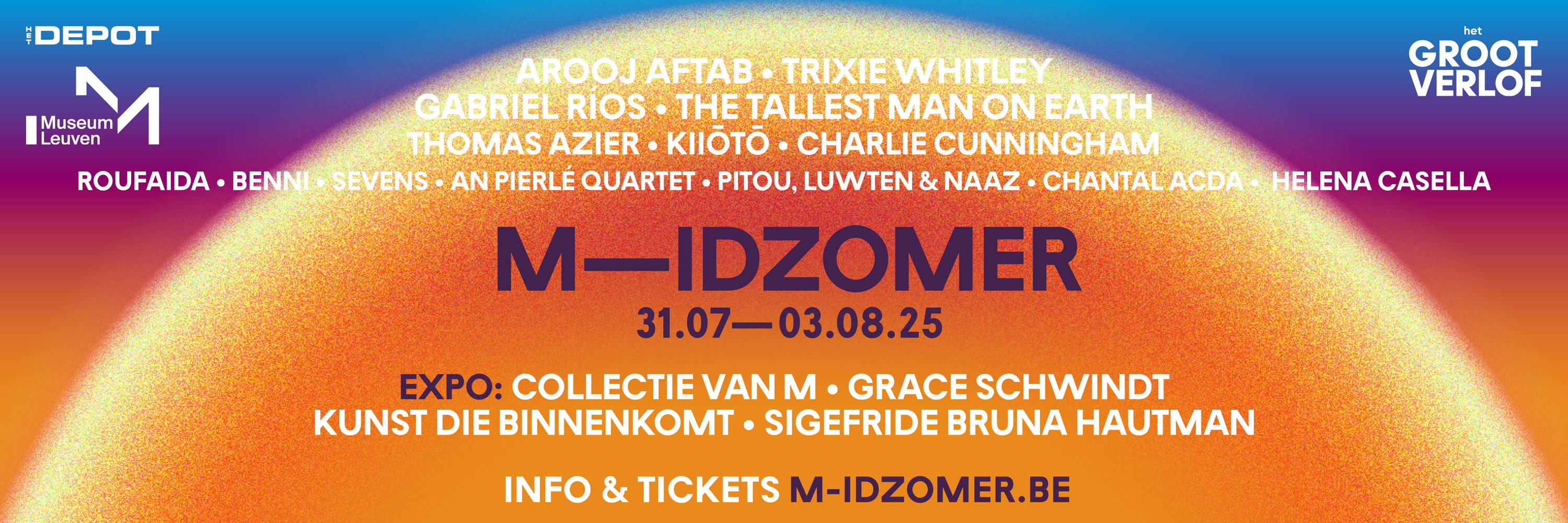 De affiche van M-IDZOMER 2025 is compleet!