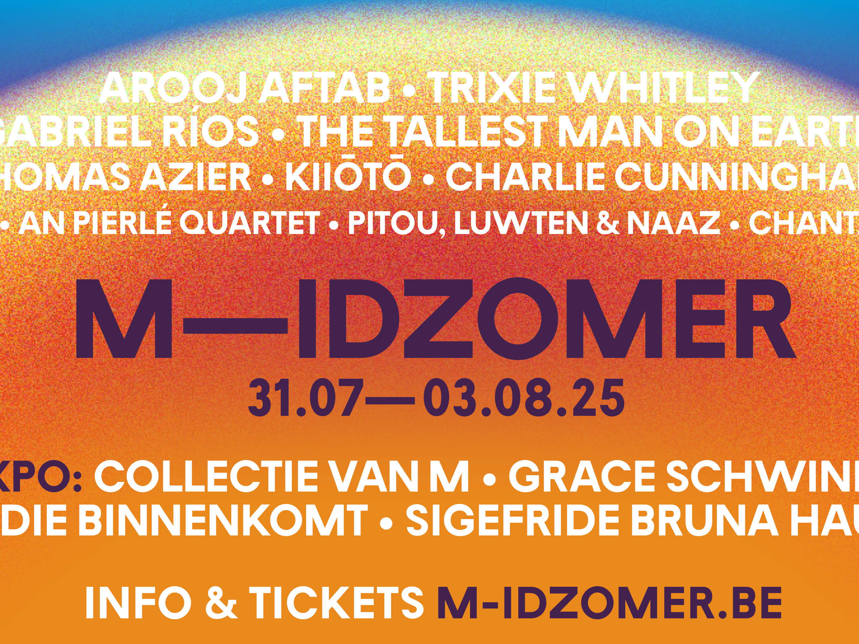 Nieuwe namen M-IDZOMER 2025