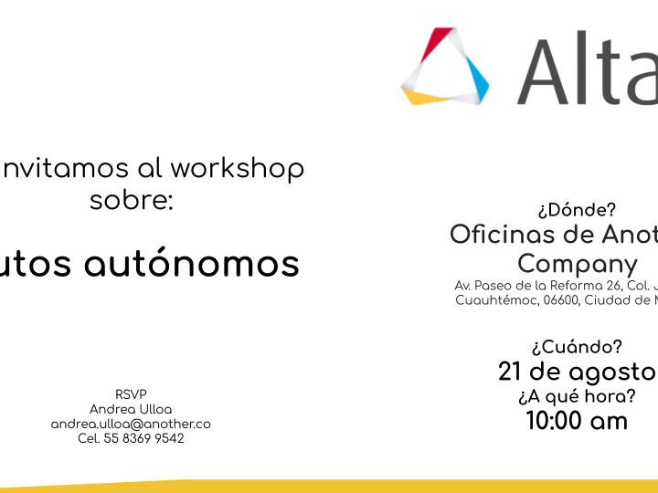 Invitación: Conoce todo sobre autos autónomos