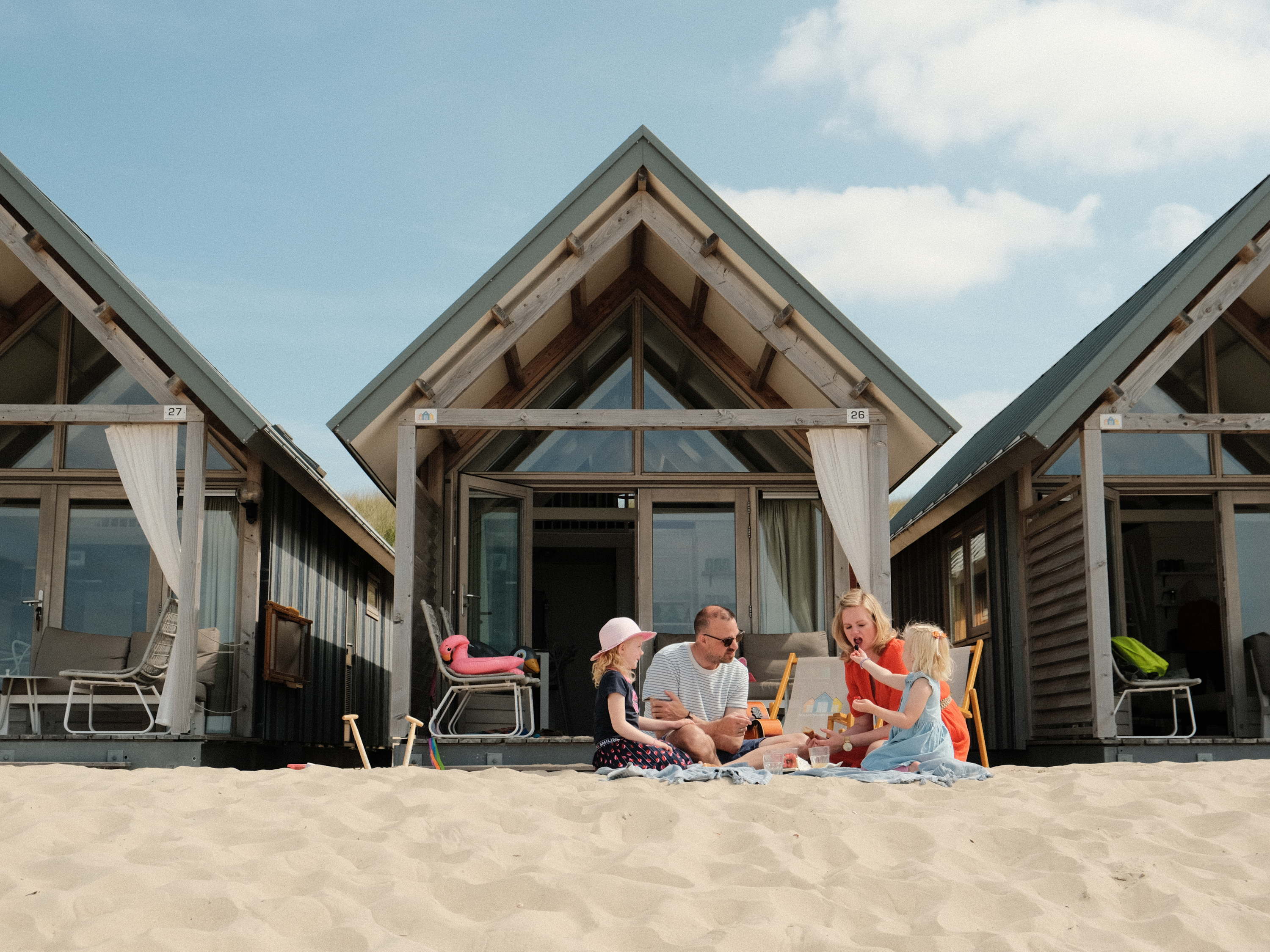 Marieke en haar gezin genieten van een jaar gratis vakantie